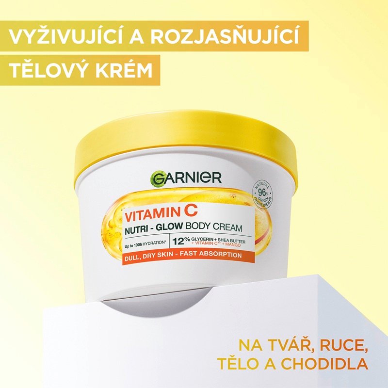 Garnier Body Food Krém na rozjasnění pokožky Mango + Vitamin C - 5